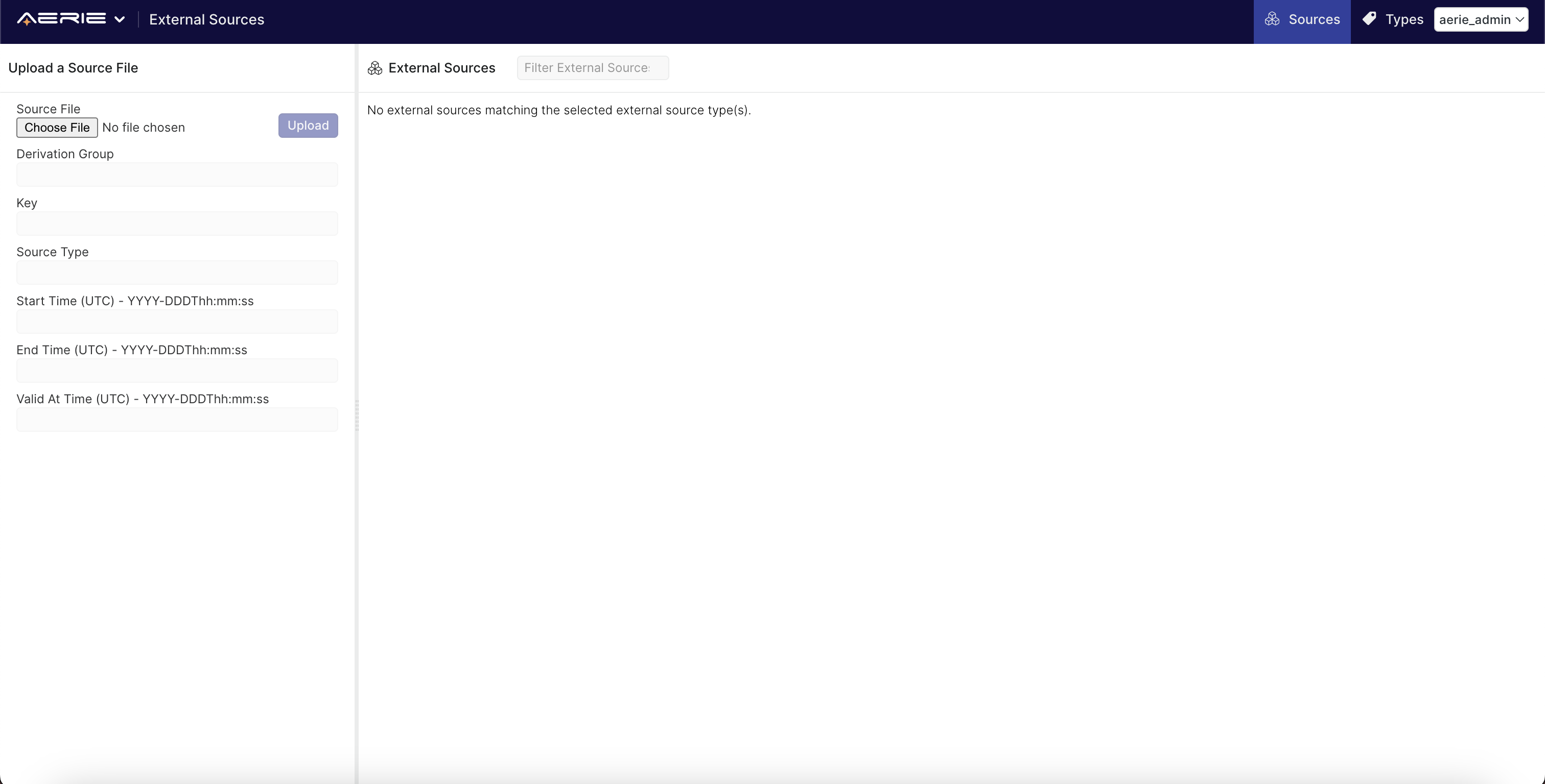 External Source Manager