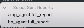 agent select sent report