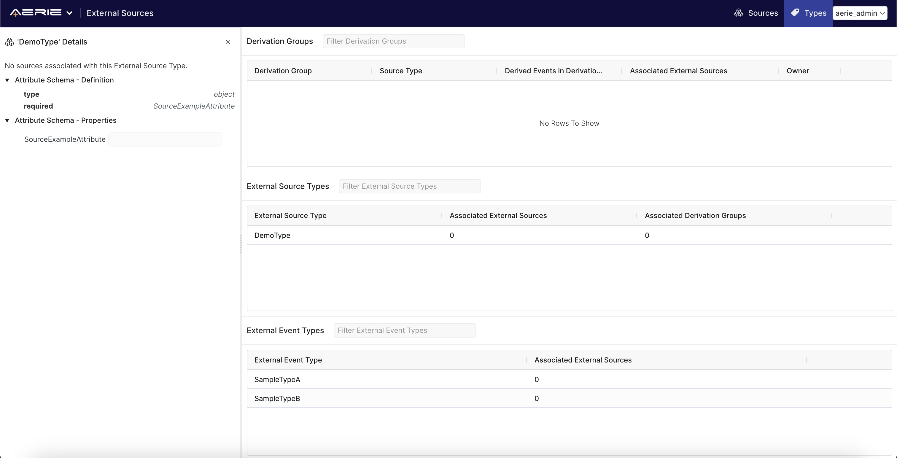 External Source type created