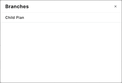 PlanDev UI - Open Branch Modal