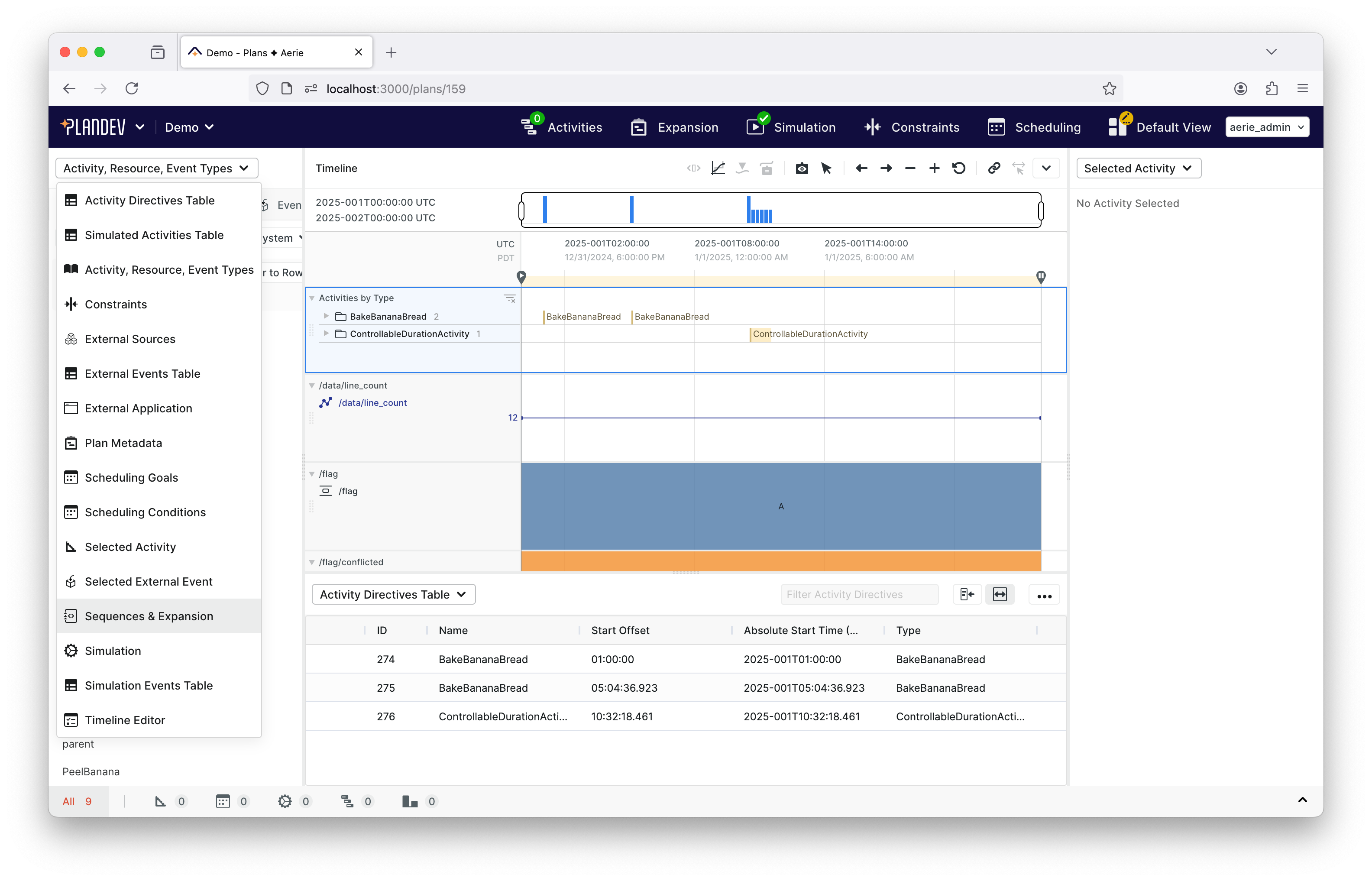 PlanDev UI - Plan Expansion Panel